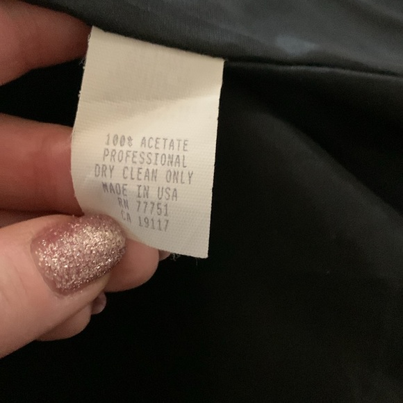 Black Betsy Johnson Evening strapless mermaid dress w/ ruffles & boning size 4 - Picture 8 of 9